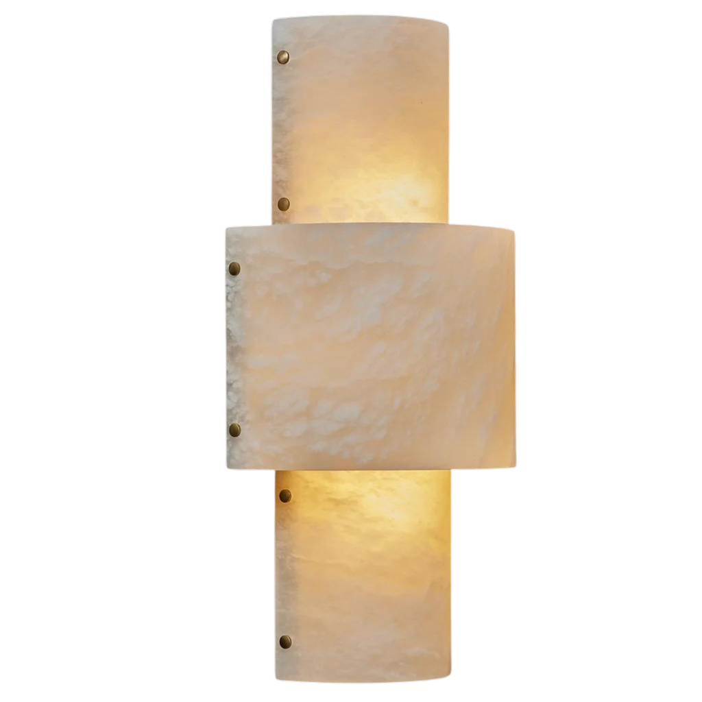 Tall French Alabaster Sconce