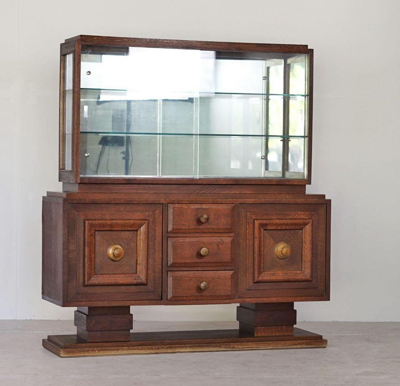 French Charles Dudouyt 1940s Display Cabinet