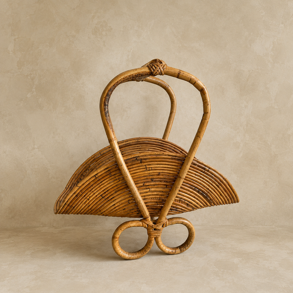 Magazine Holder 1960s Gabriella Crespi