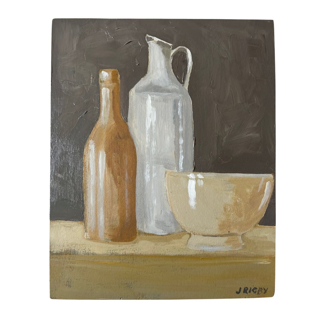 'Sympathetic Pottery' by Jody Rigby- Contemporary Still Life Painting