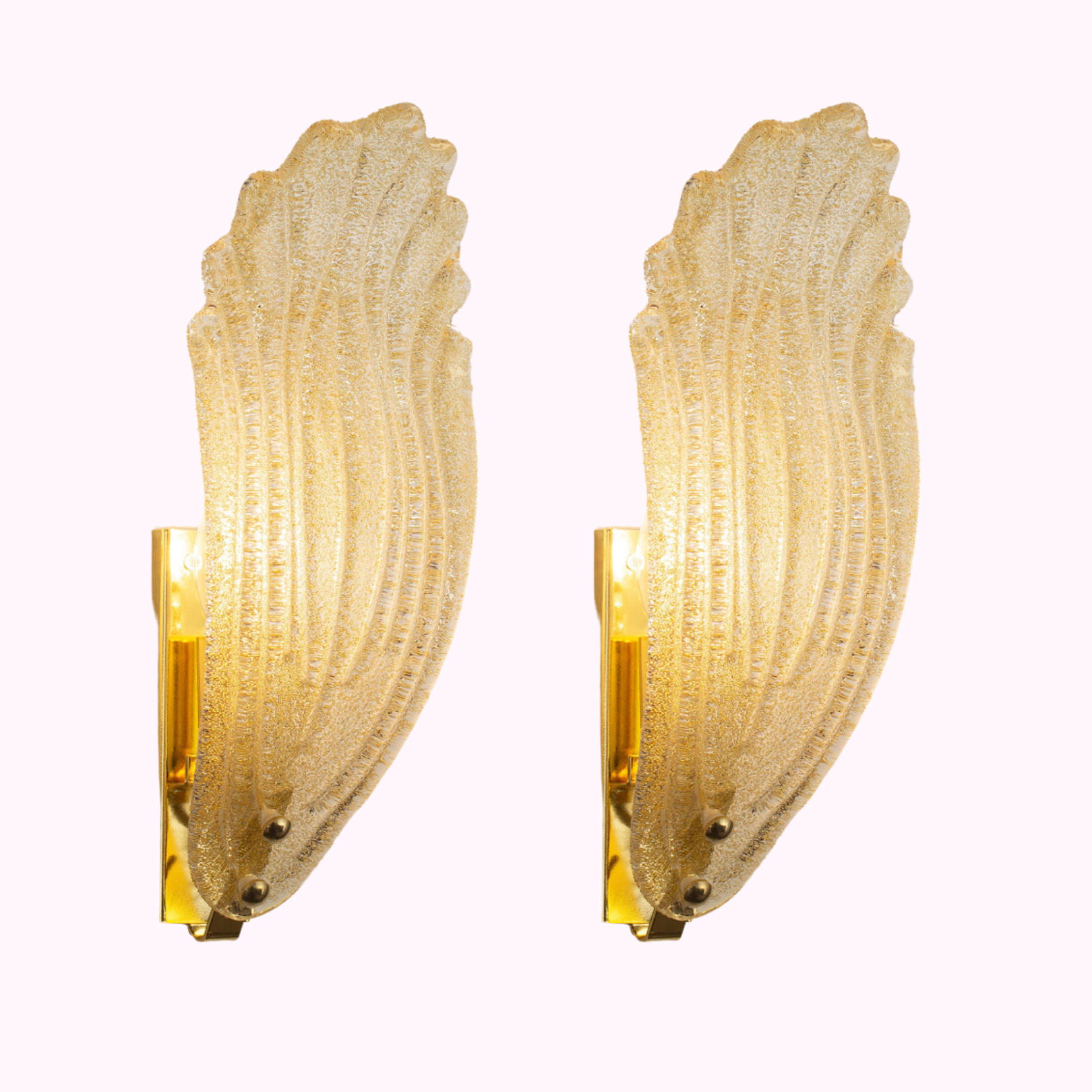 Murano Leaf Sconces