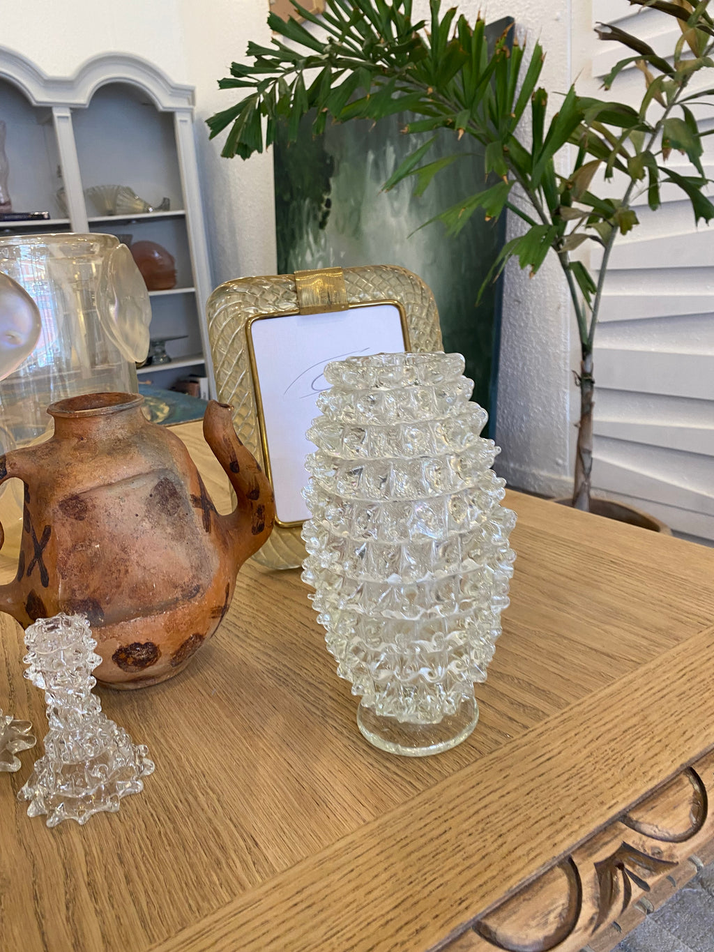 1940s Barovier & Toso Murano Rostrato Vase