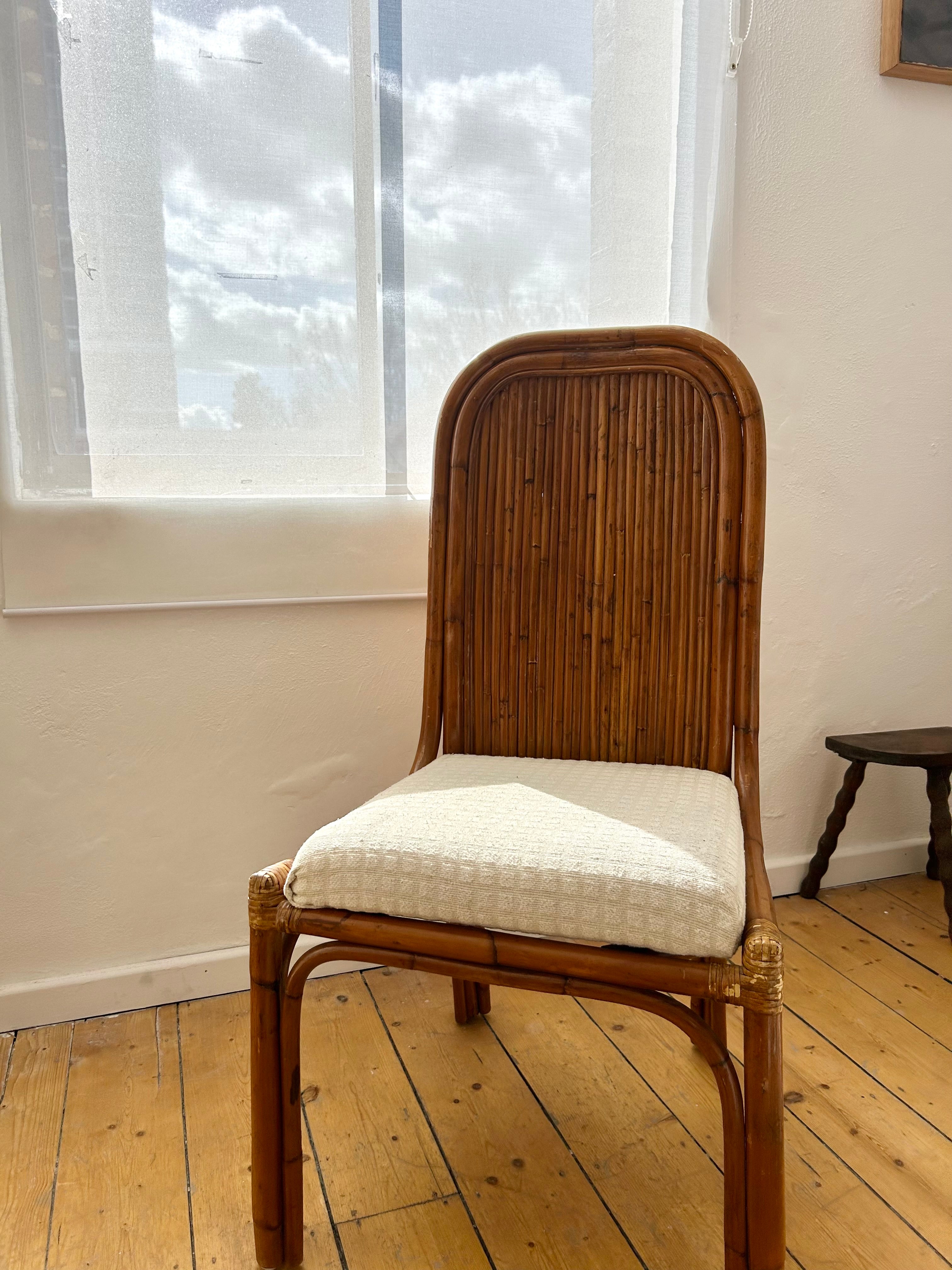 1960s Bamboo Italian chair  set