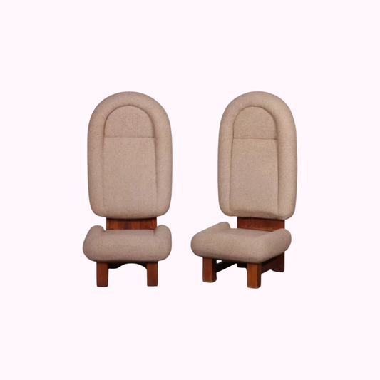 Brutalist 1960s Chairs by J. Halabala