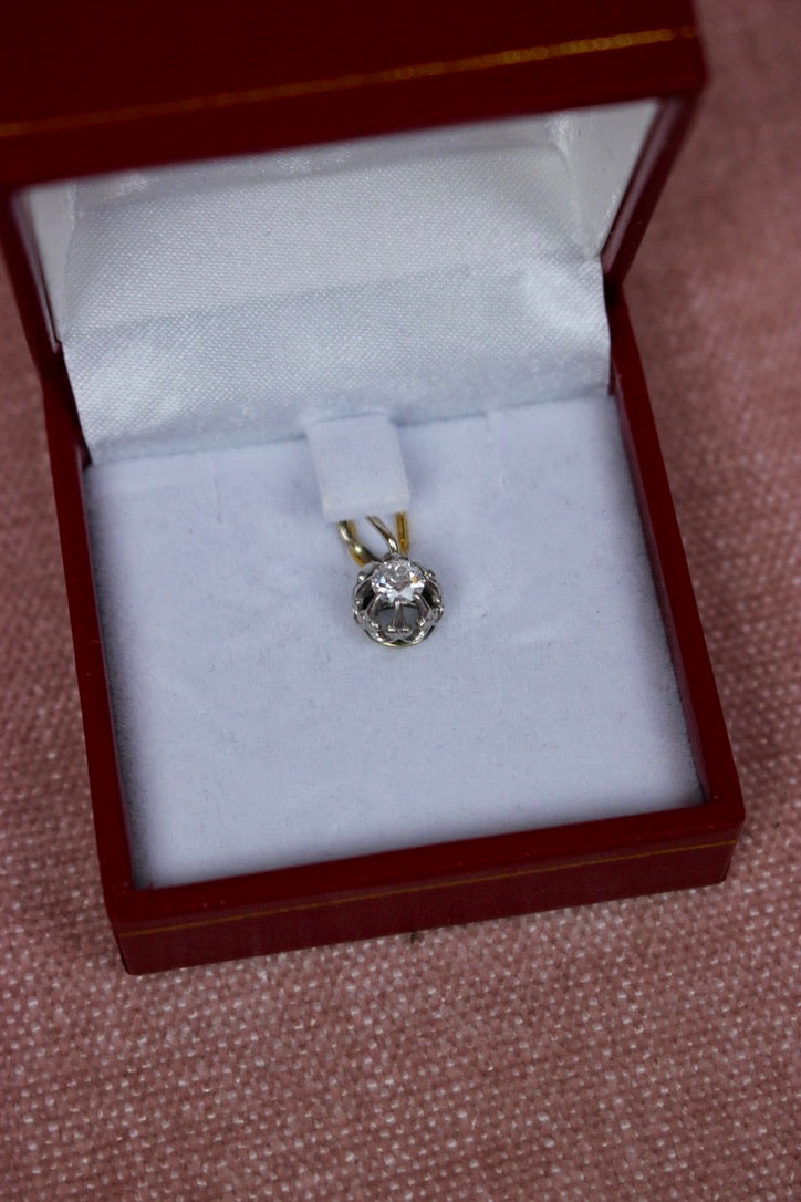 French Antique Diamond Pendant