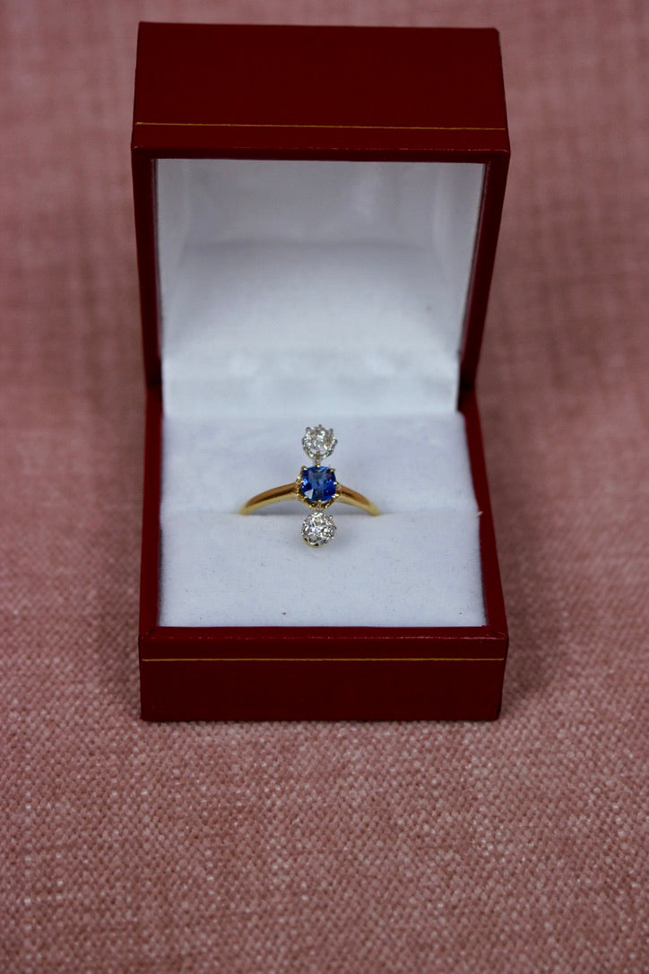 French Antique Diamond Duchess Ring