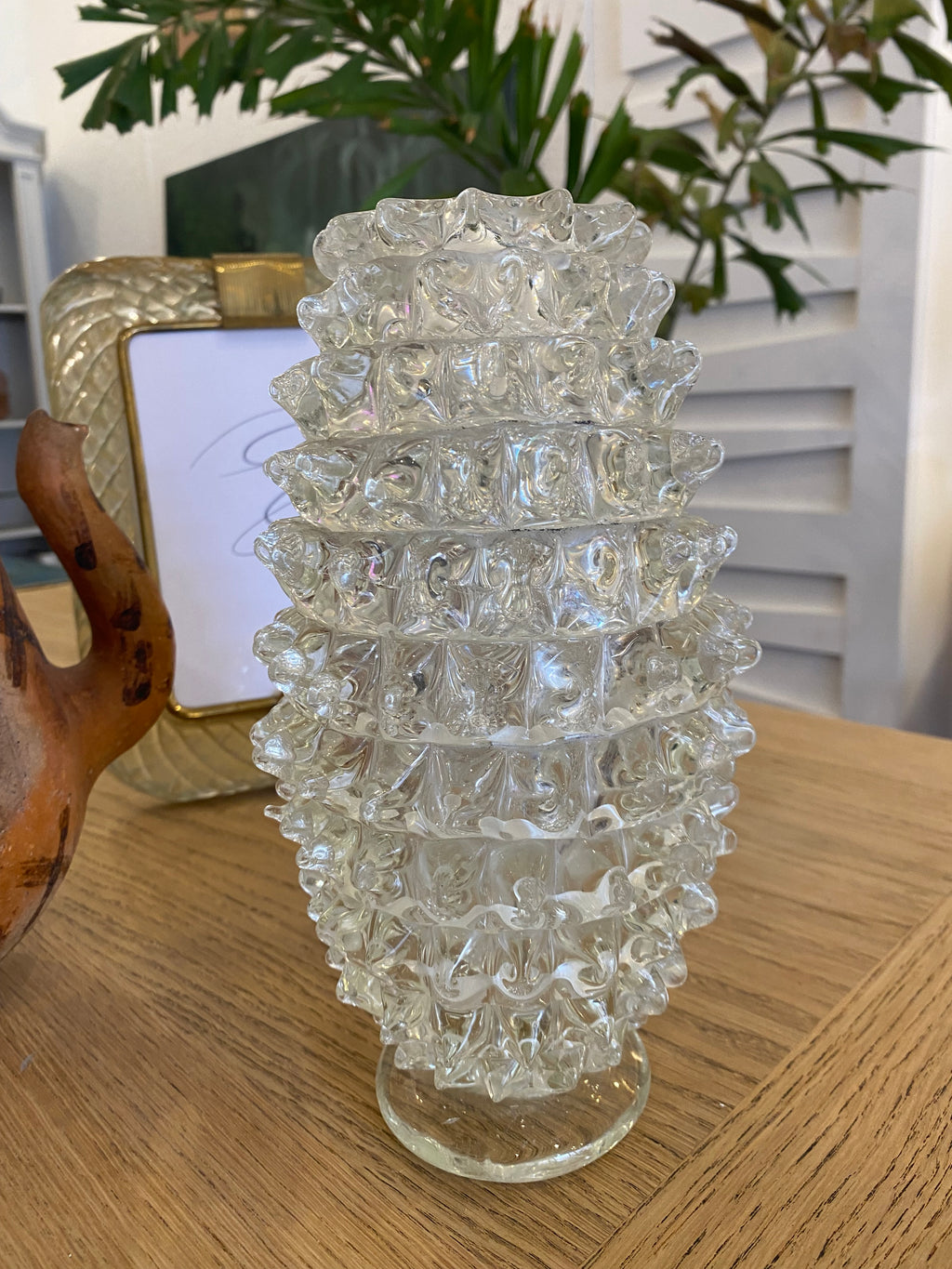 1940s Barovier & Toso Murano Rostrato Vase