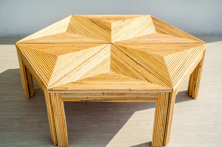 French Rattan Side Tables Vivai Del Sud