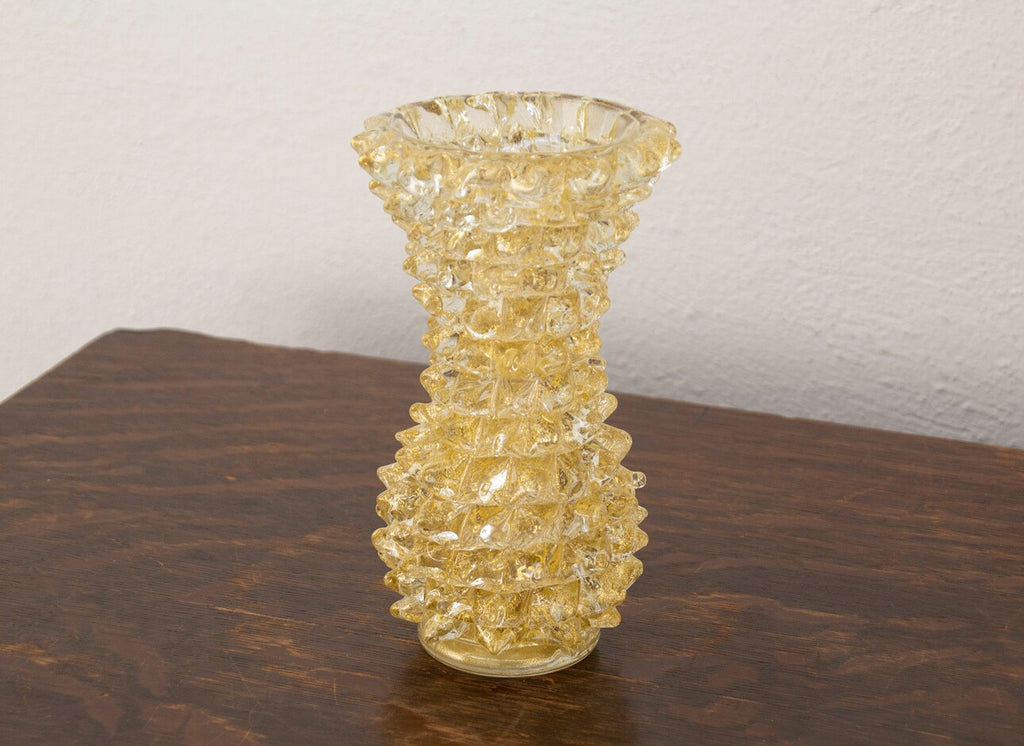 Murano Glass Single Flower Vase Rostrato