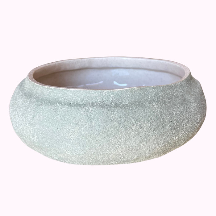 Light Green Bowl by Elvira McKenzie – Handcrafted Stoneware