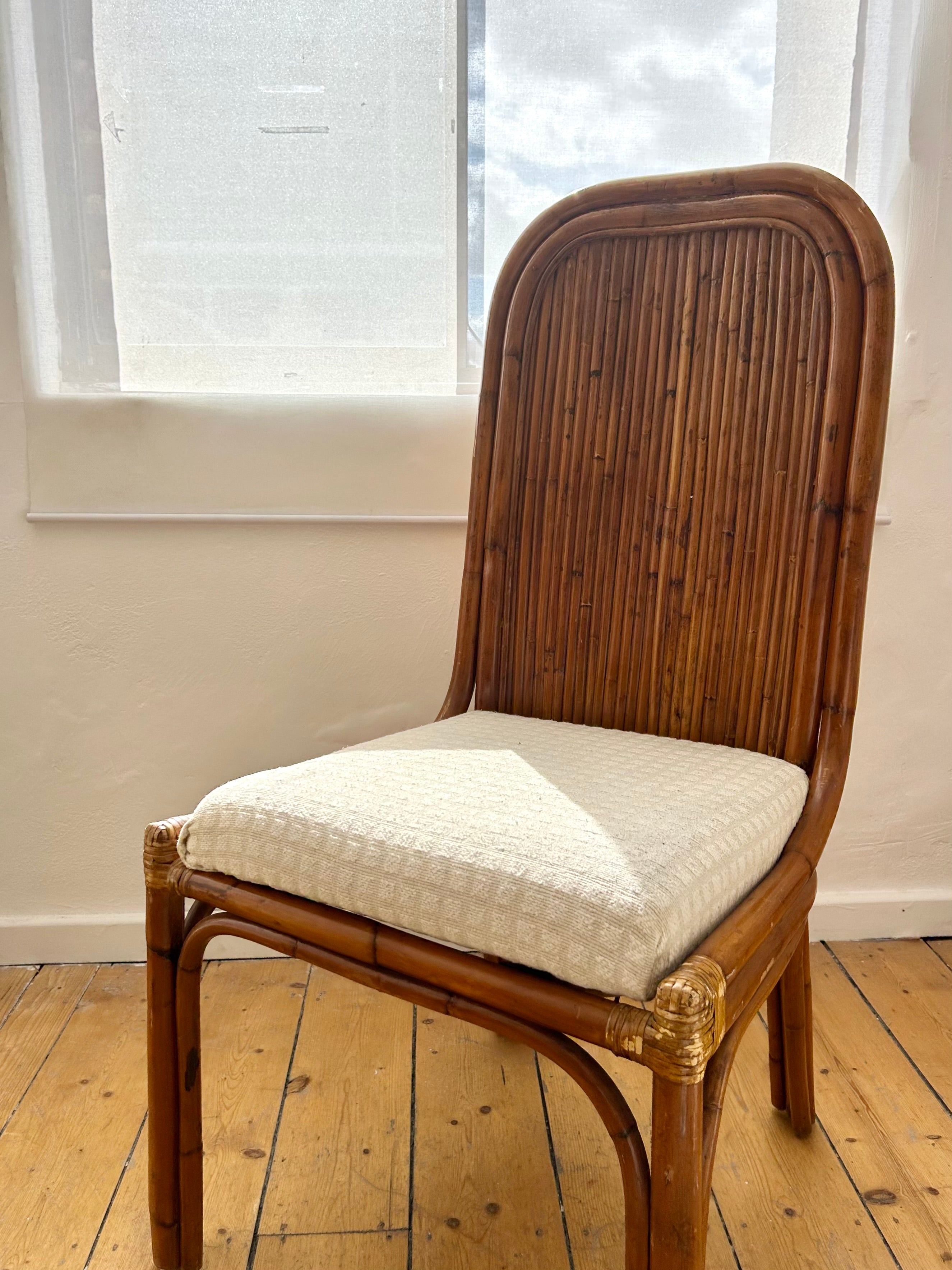 1960s Bamboo Italian chair  set