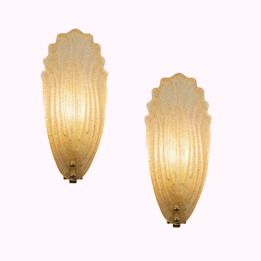 Murano Leaf Sconces