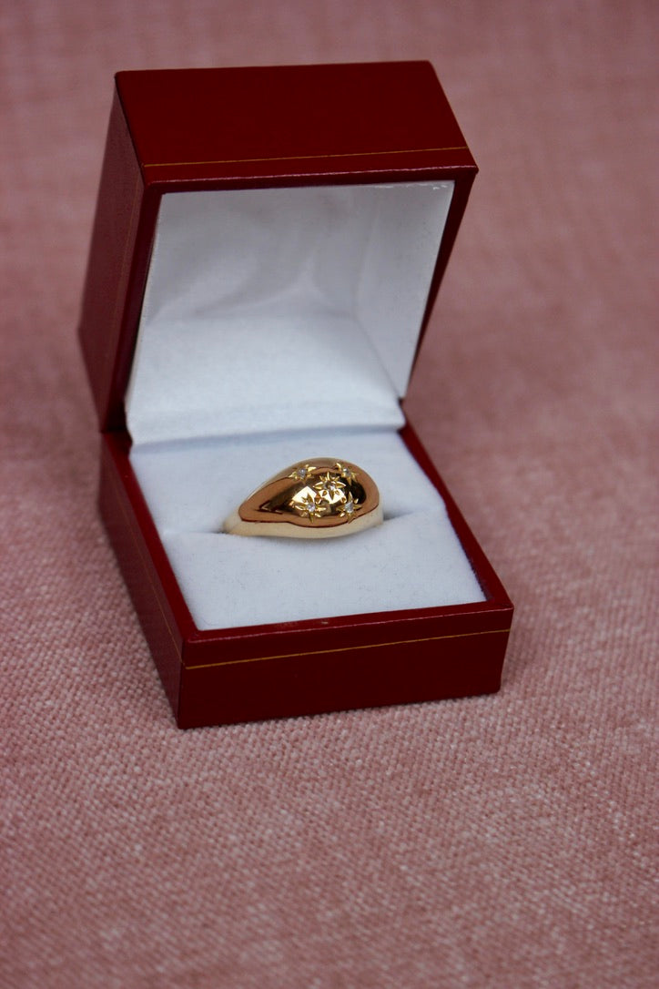French Bombé Domed Ring
