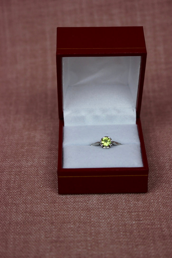 French Art Deco Solitaire Ring