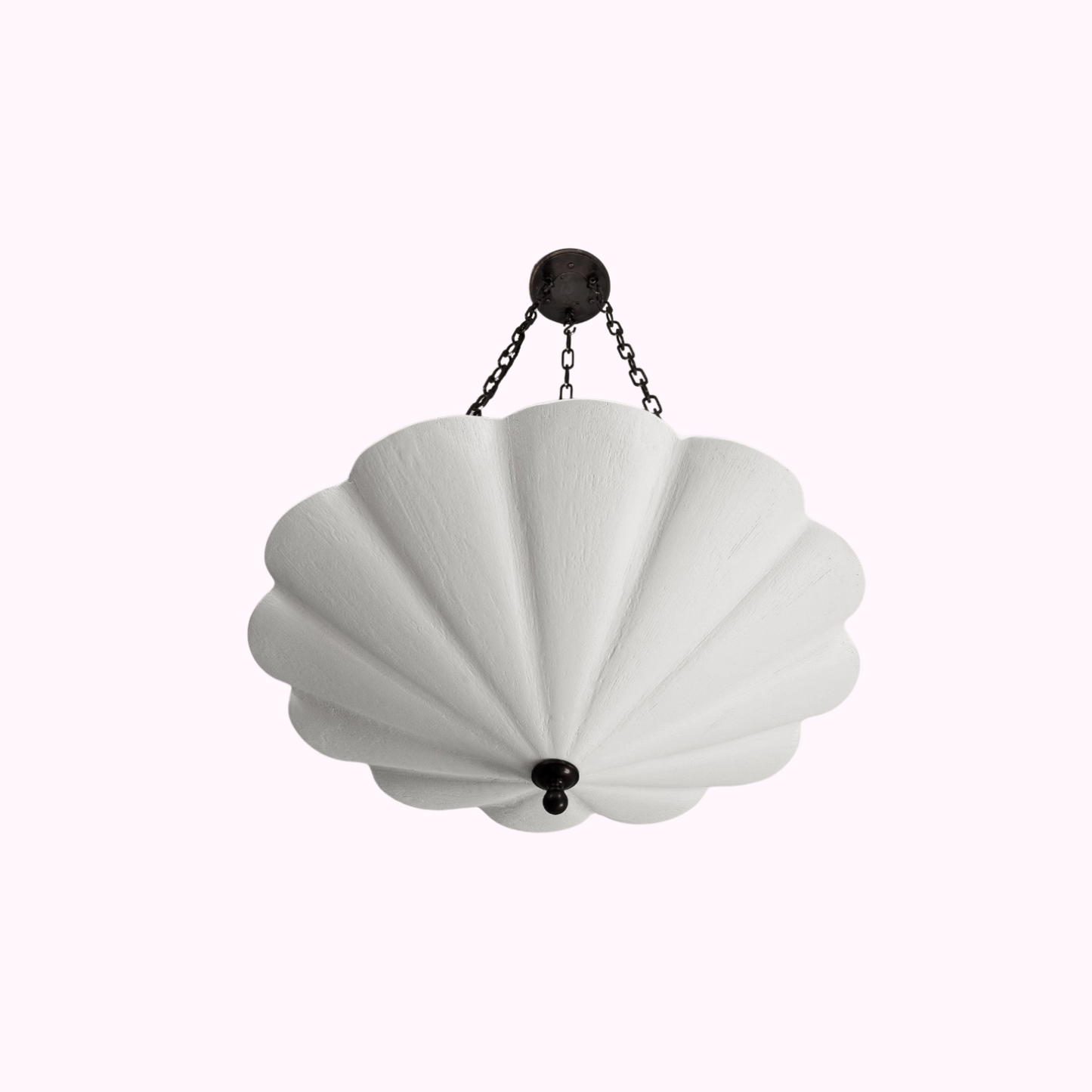 Plaster Scallop Pendant