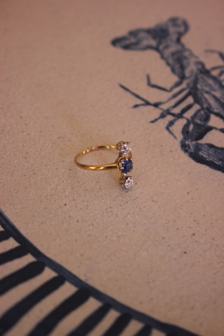 French Antique Diamond Duchess Ring
