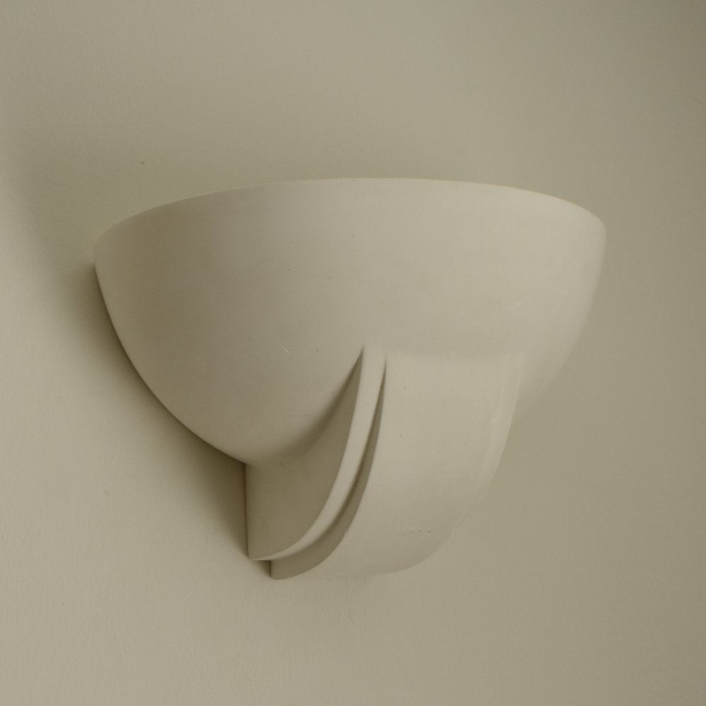 French Art Deco style plaster wall sconce