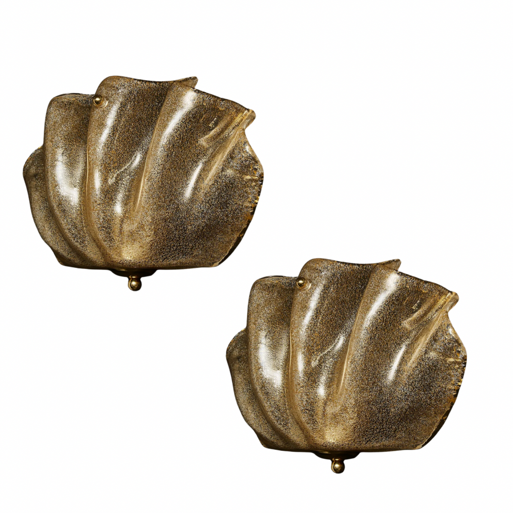Murano Gold Fleck Sconces