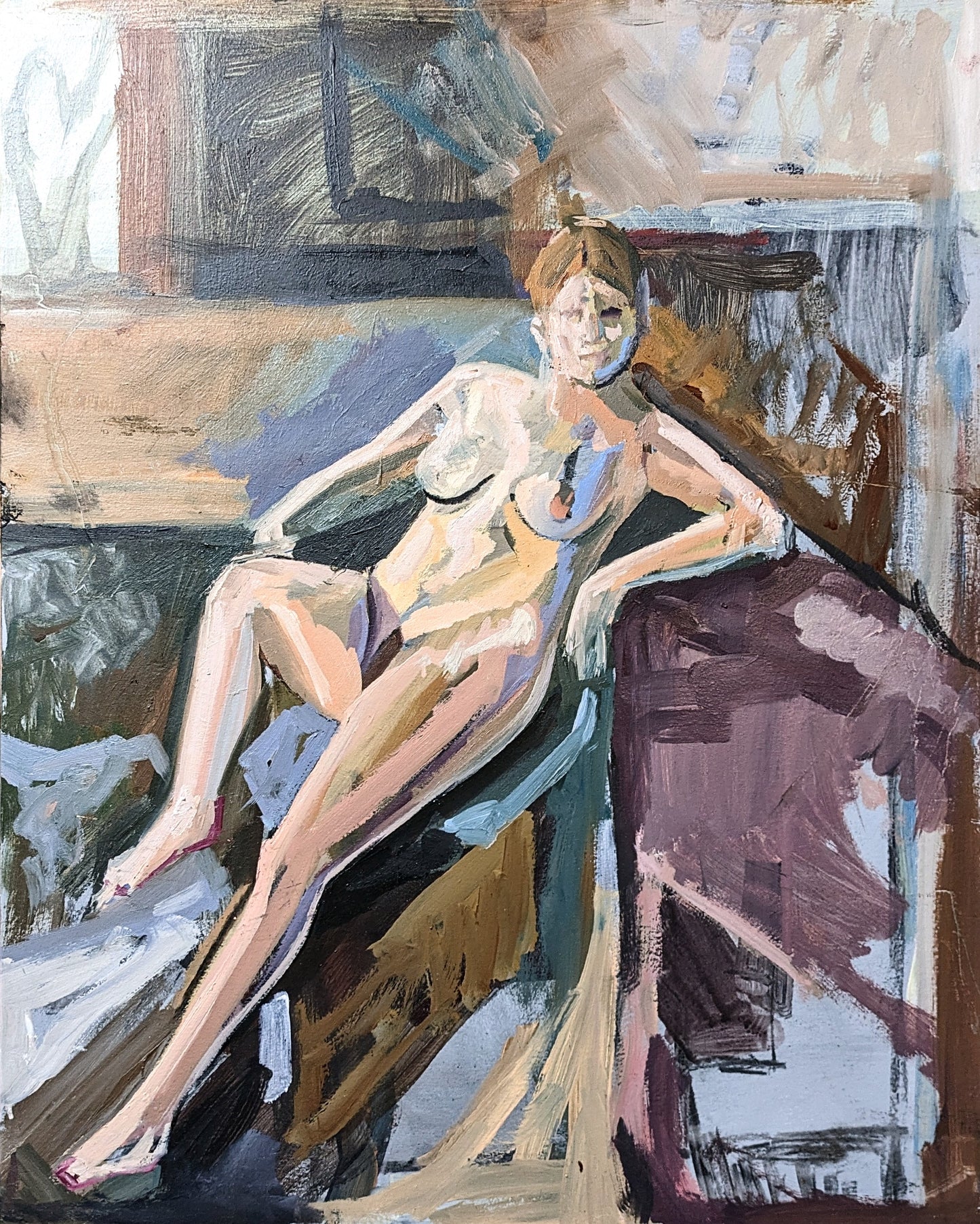 ‘Reclining Nude Confronting the Viewer’ by Melissa Clements