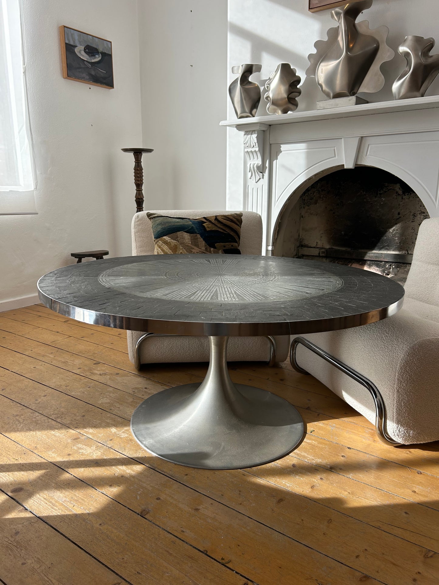 Chrome Table Midcentury France