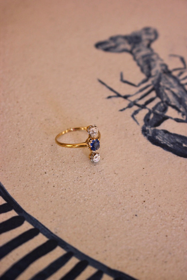 French Antique Diamond Duchess Ring