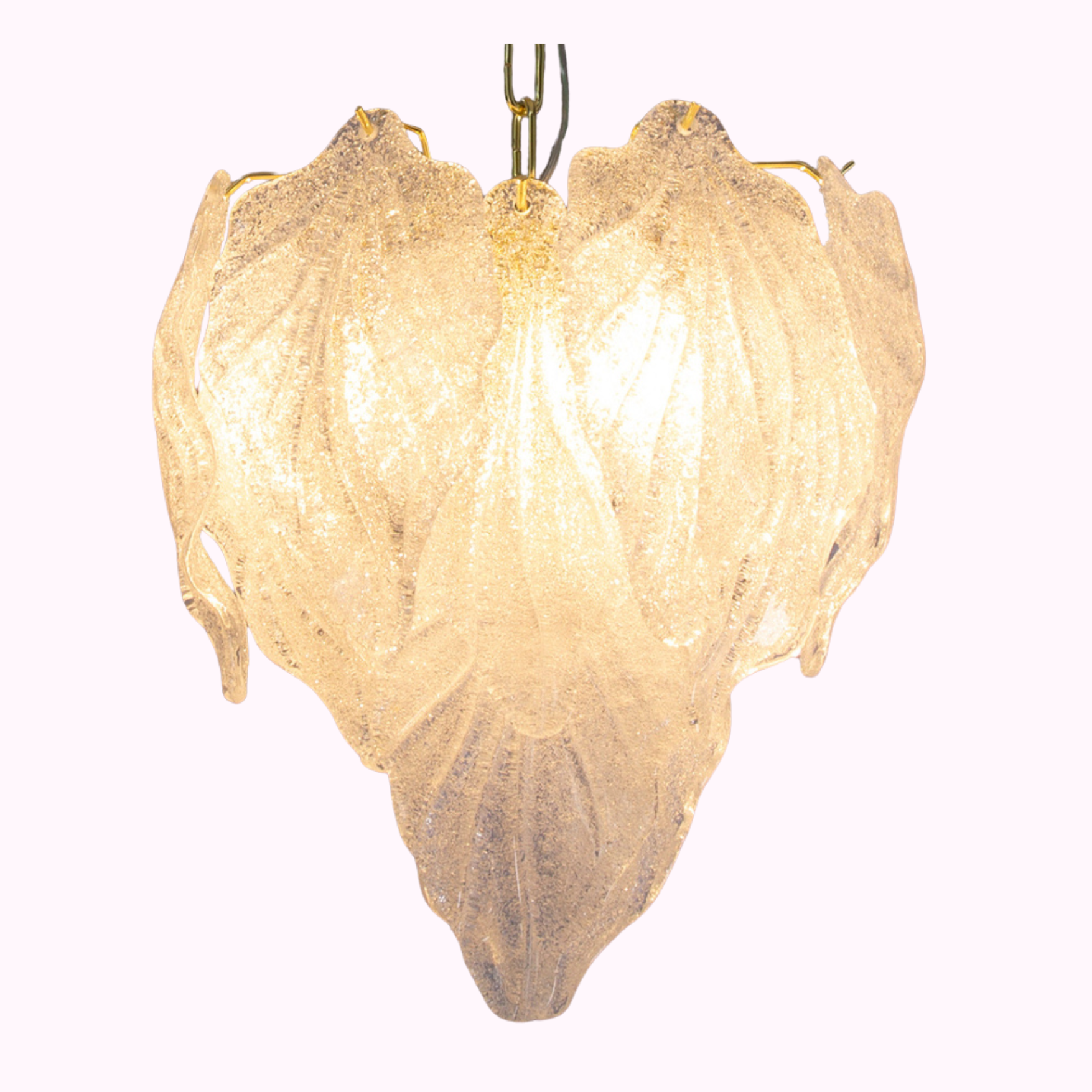 Small Leaf Murano Chandelier POA