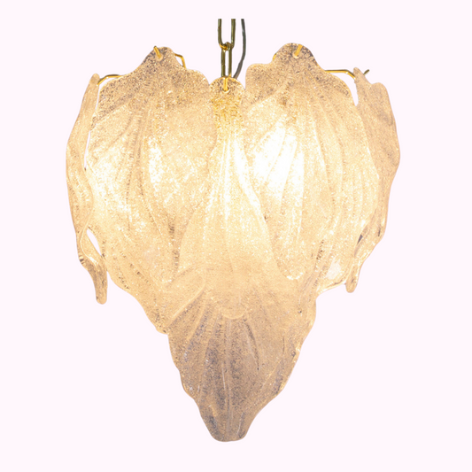 Small Leaf Murano Chandelier