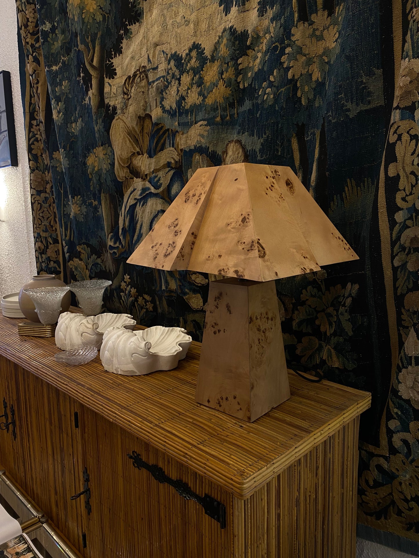 Bohan Burlwood Table Lamp by Rachel Donath