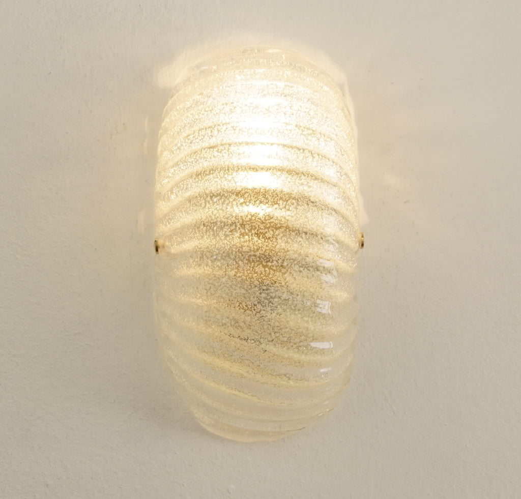 Murano Glass Shell Wall Sconce