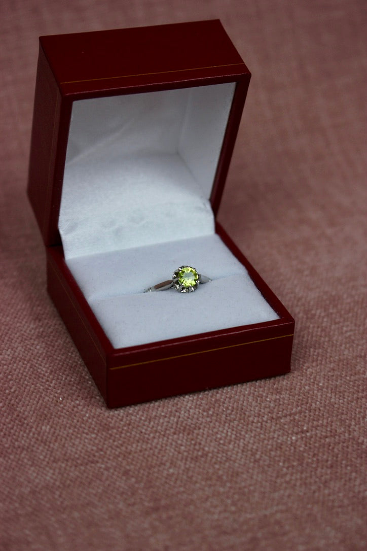 French Art Deco Solitaire Ring