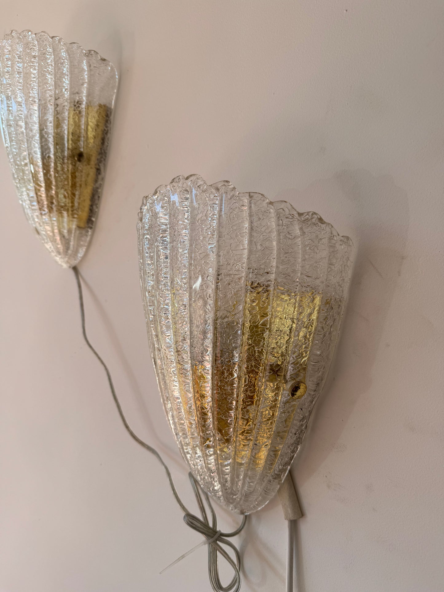 Pair of 1940s Barovier Sconces