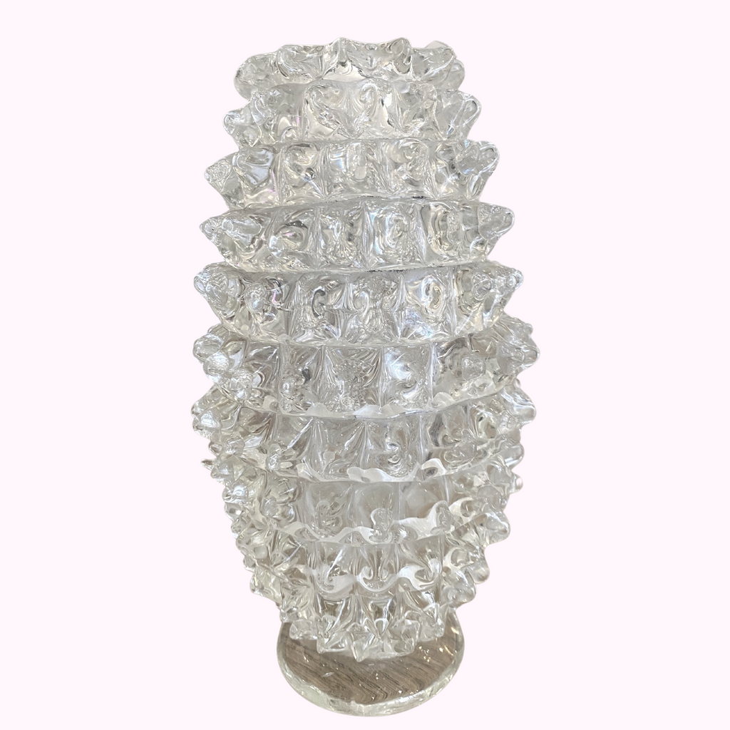 1940s Barovier & Toso Murano Rostrato Vase