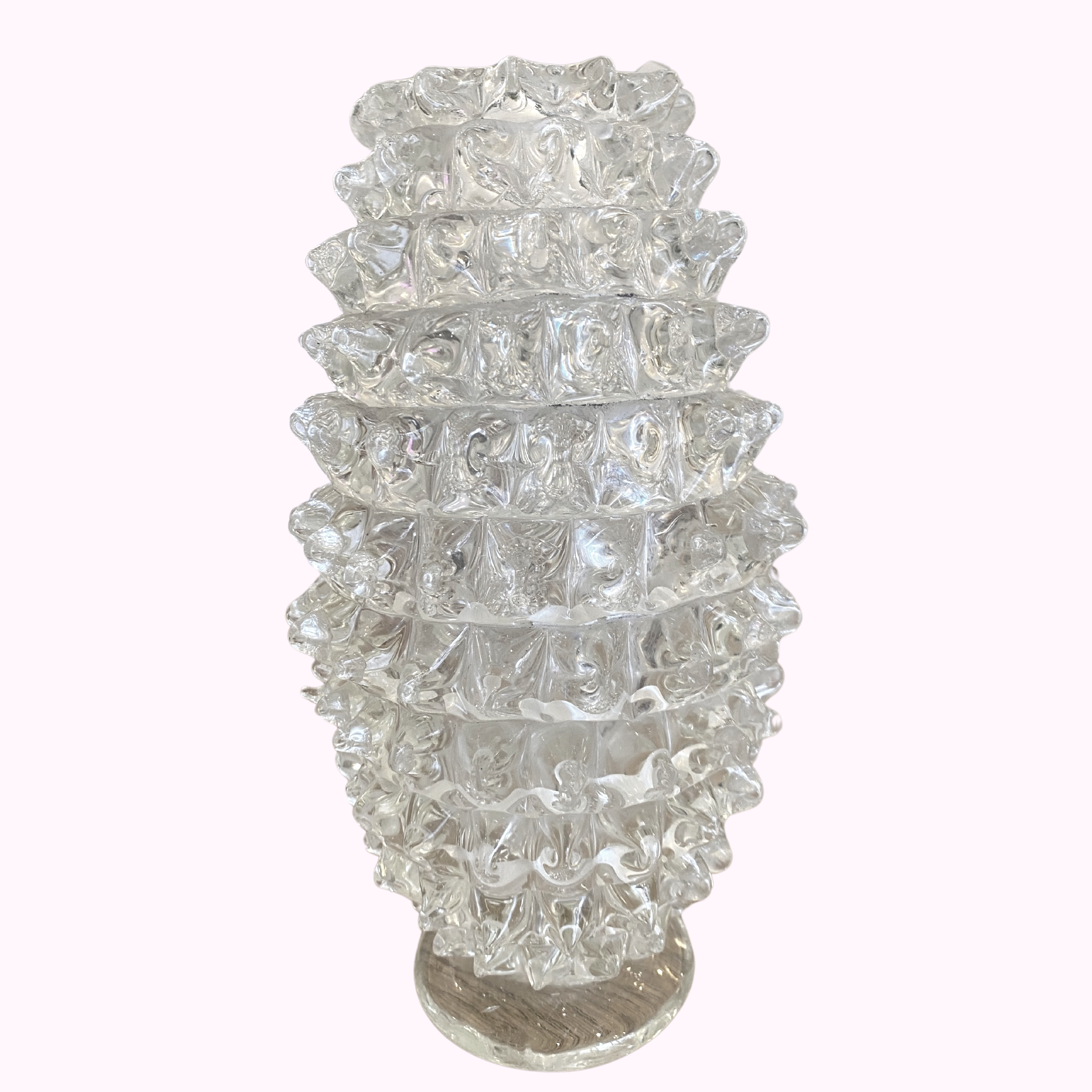 1940s Barovier & Toso Murano Rostrato Vase