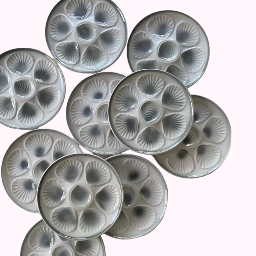 Vintage French Oyster Plate