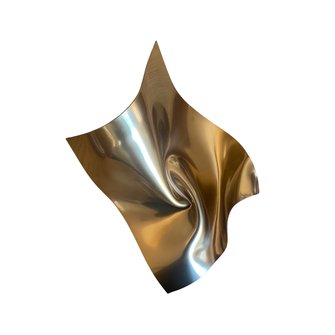 'Whispers of Gold' Resin Sculpture by Mariel