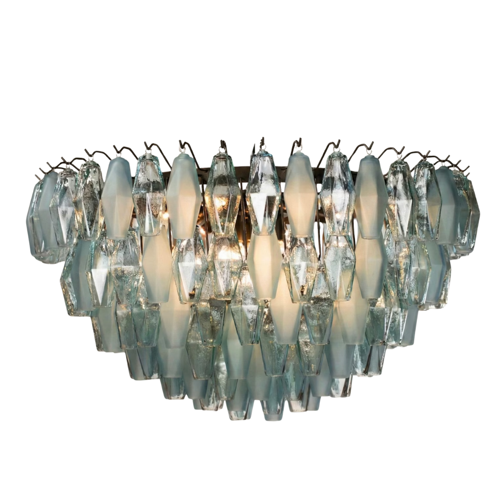 Mixed Murano Polyhedron Chandelier Ø90 × H50 cm