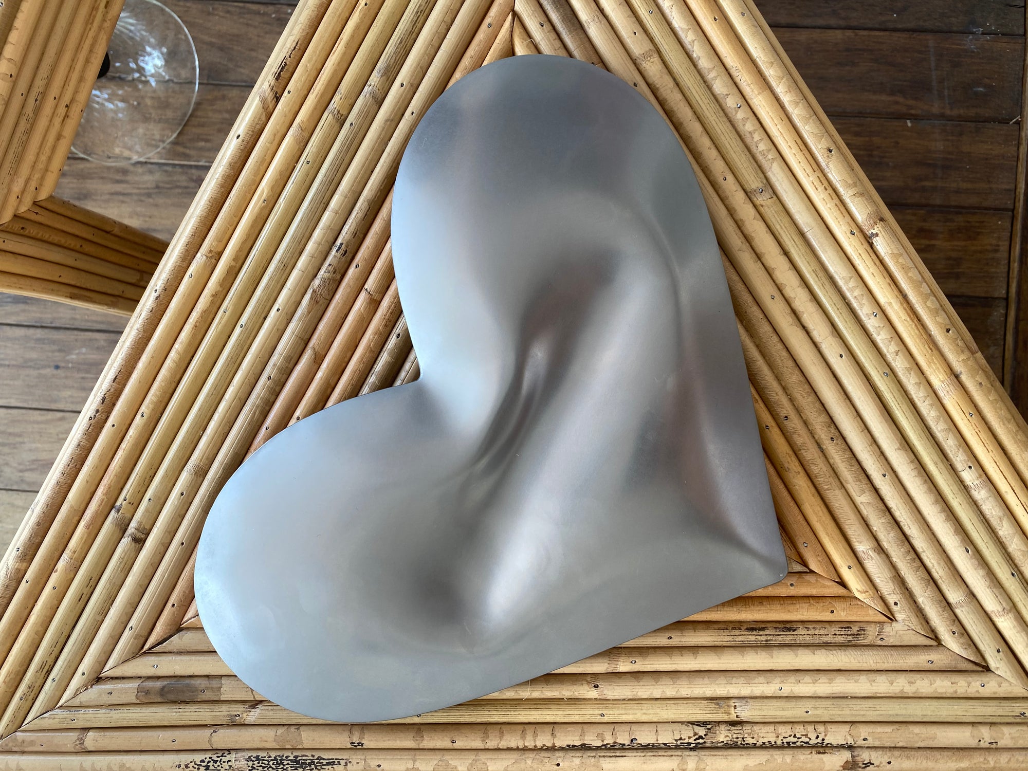 Puffy Heart Steel Sculpture by Duzi Objects