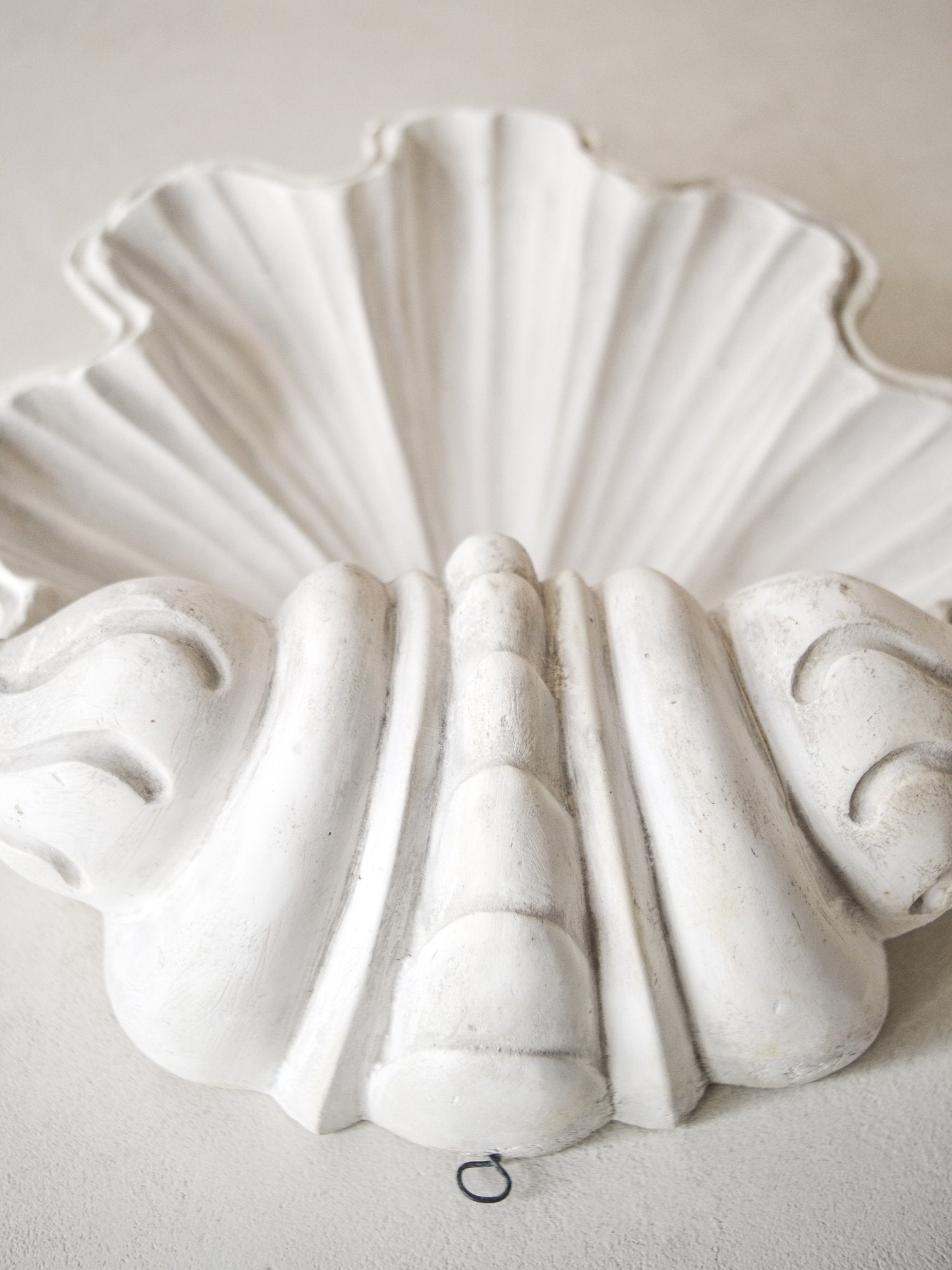 Art Deco 1930s French Plaster Shell Sconces