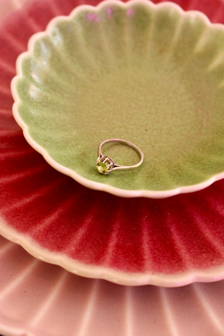 French Art Deco Solitaire Ring