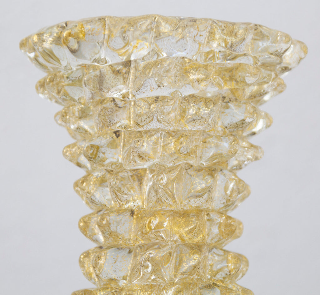 Murano Glass Single Flower Vase Rostrato