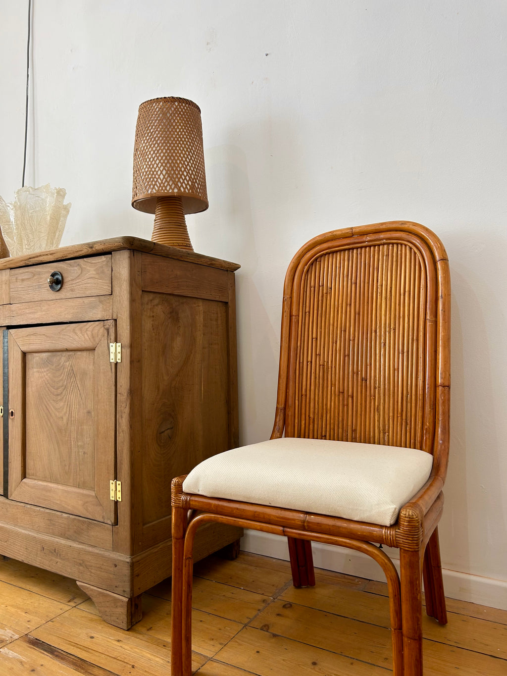 1960s Bamboo Italian chair  set
