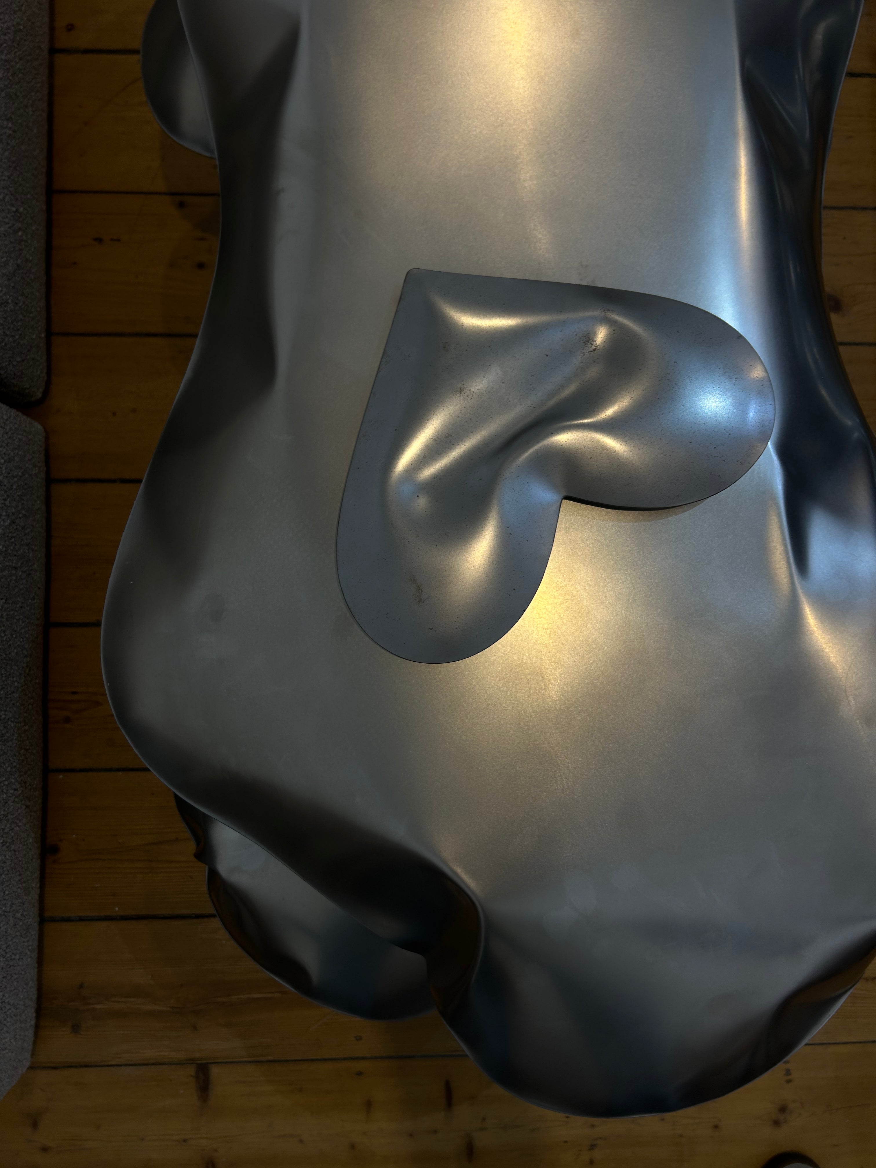 Puffy Heart Steel Sculpture by Duzi Objects