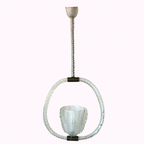 1940s Barovier Murano Pendant