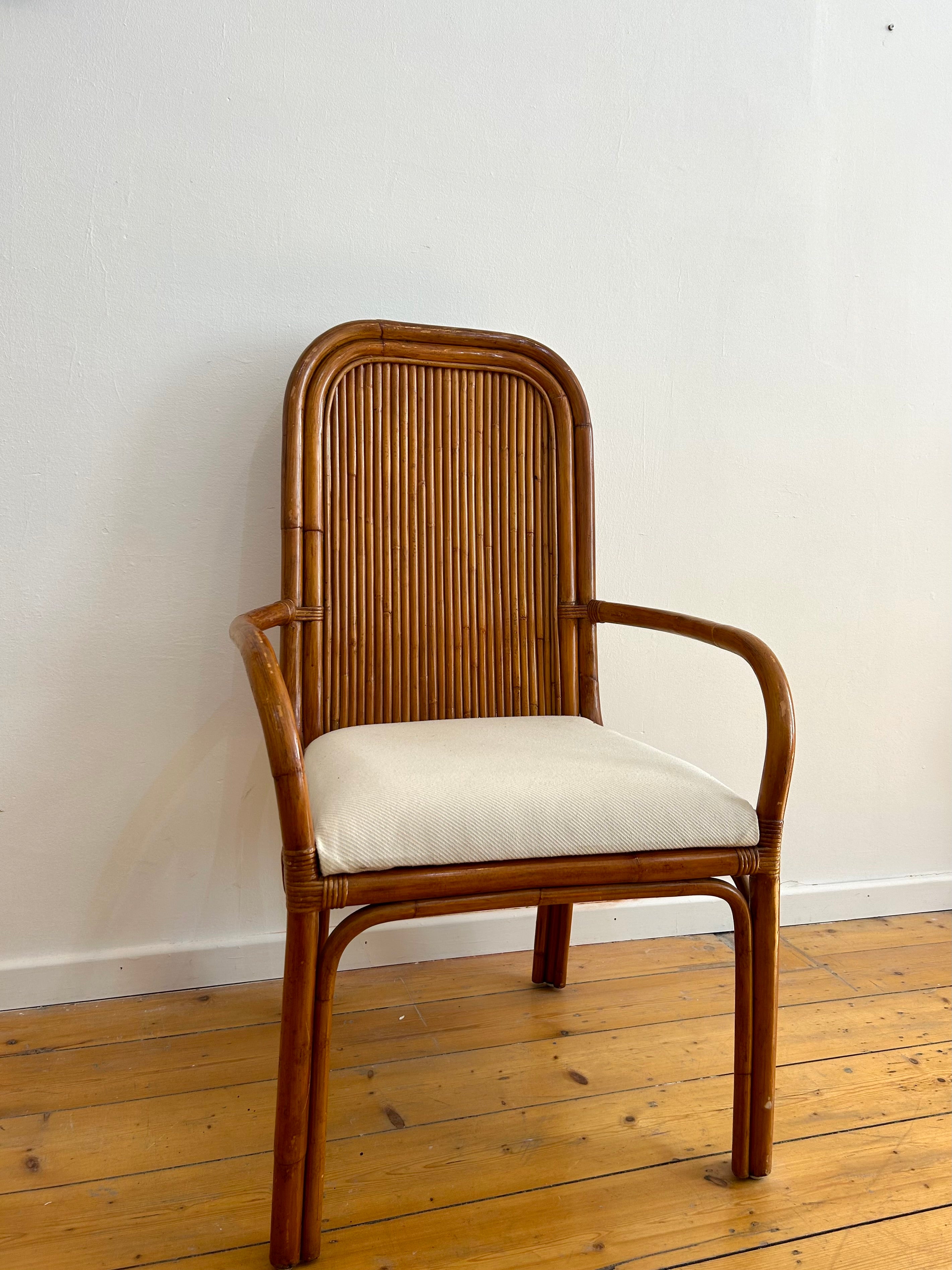 1960s Bamboo Italian chair  set