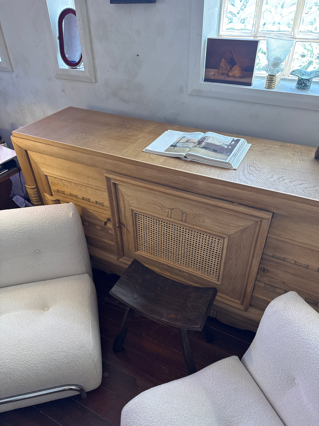 Charles Dudouyt French Oak Sideboard 1930s France