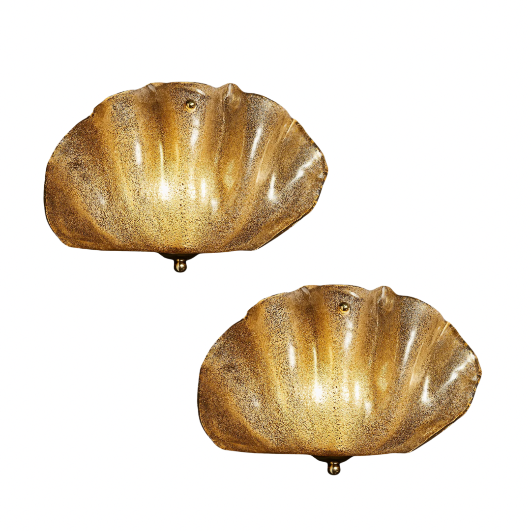 Murano Gold Fleck Sconces