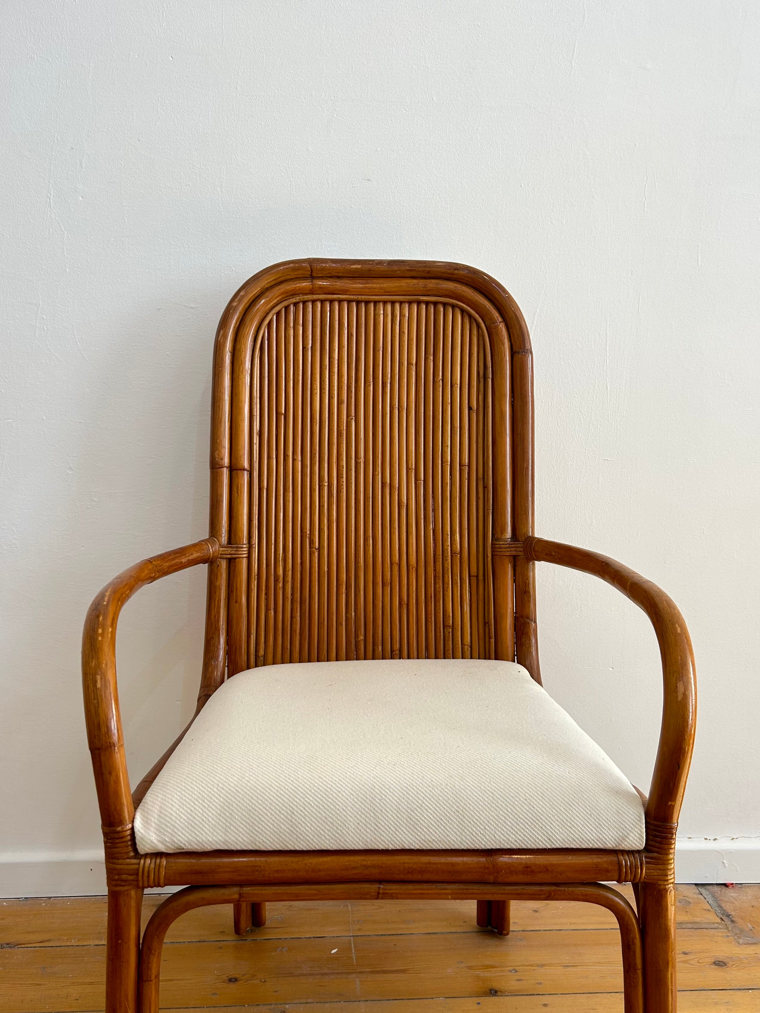 1960s Bamboo Italian chair  set