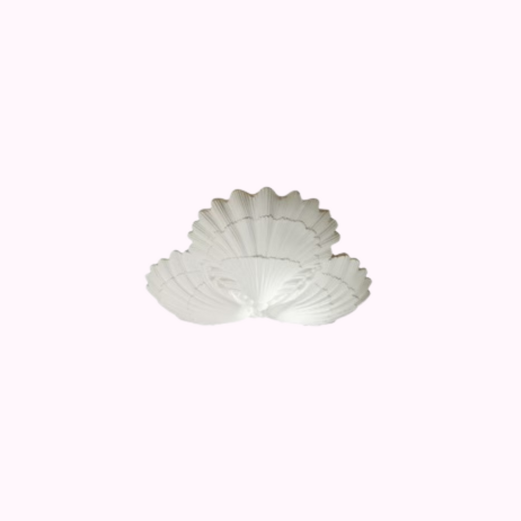 French Plaster Shell Chandelier
