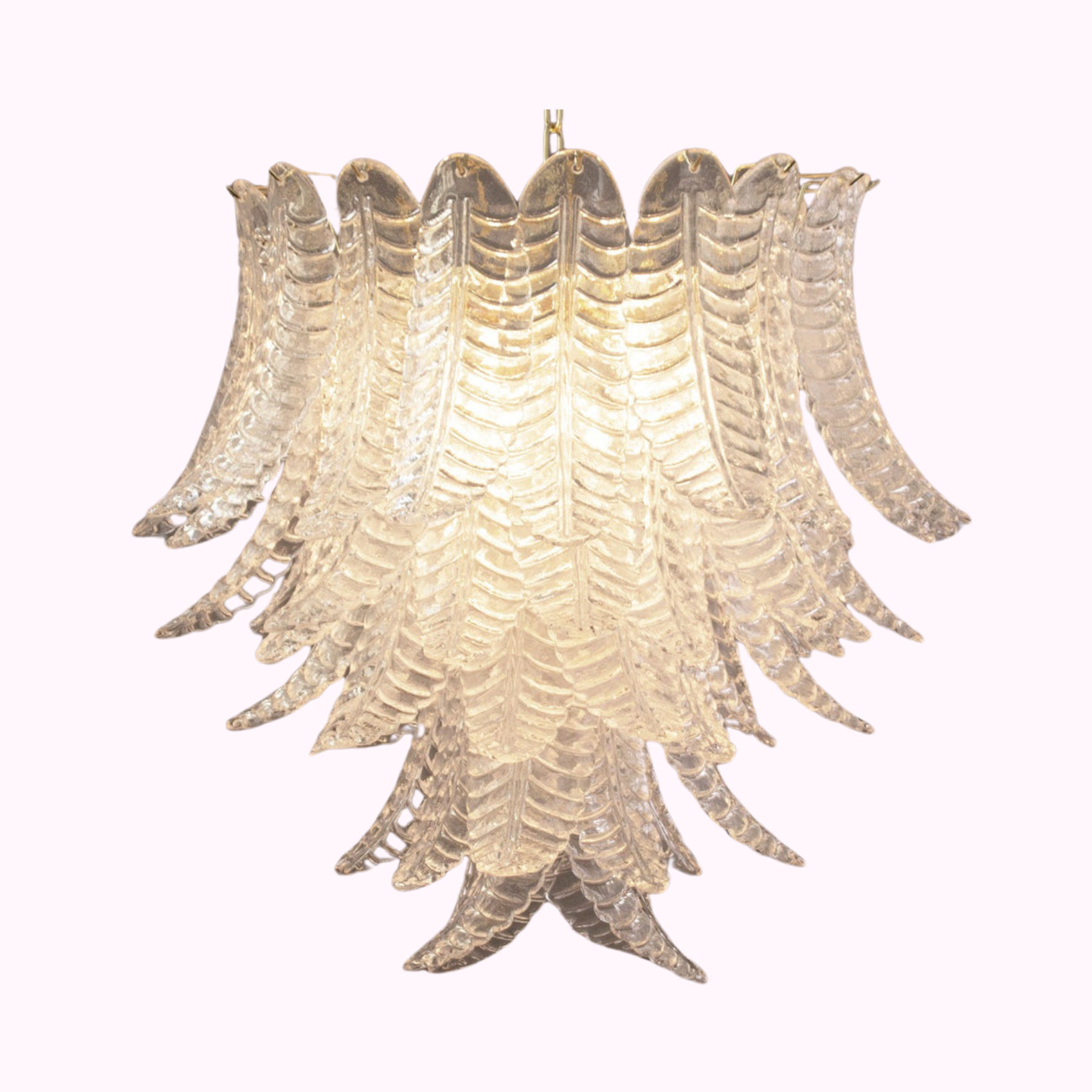 80cm Leaf Murano Chandelier POA