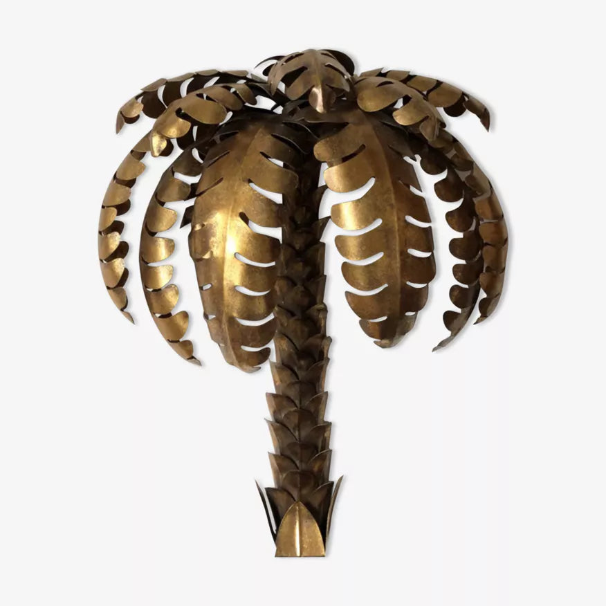 1970s Italian Metal Palm Sconces (sold seperately)